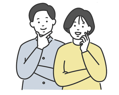 納得の表情の男女