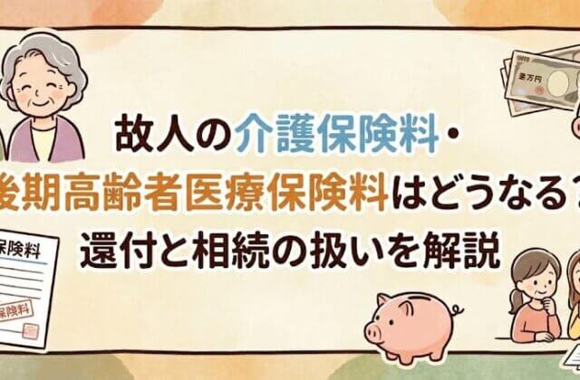 故人の介護保険料・後期高齢者医療保険料はどうなる？_アイキャッチ